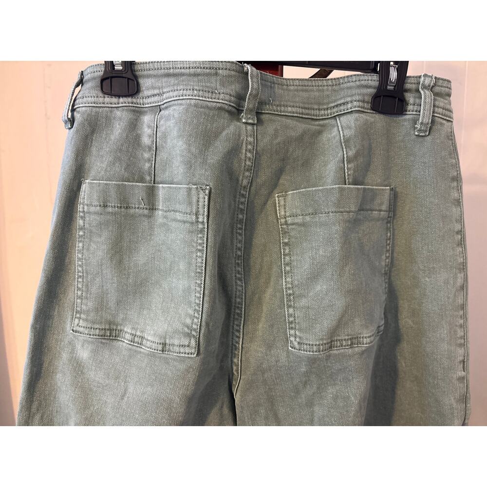 Vervet by Flying Monkey Green Cargo Jeans Sz 31 - Picture 7 of 9